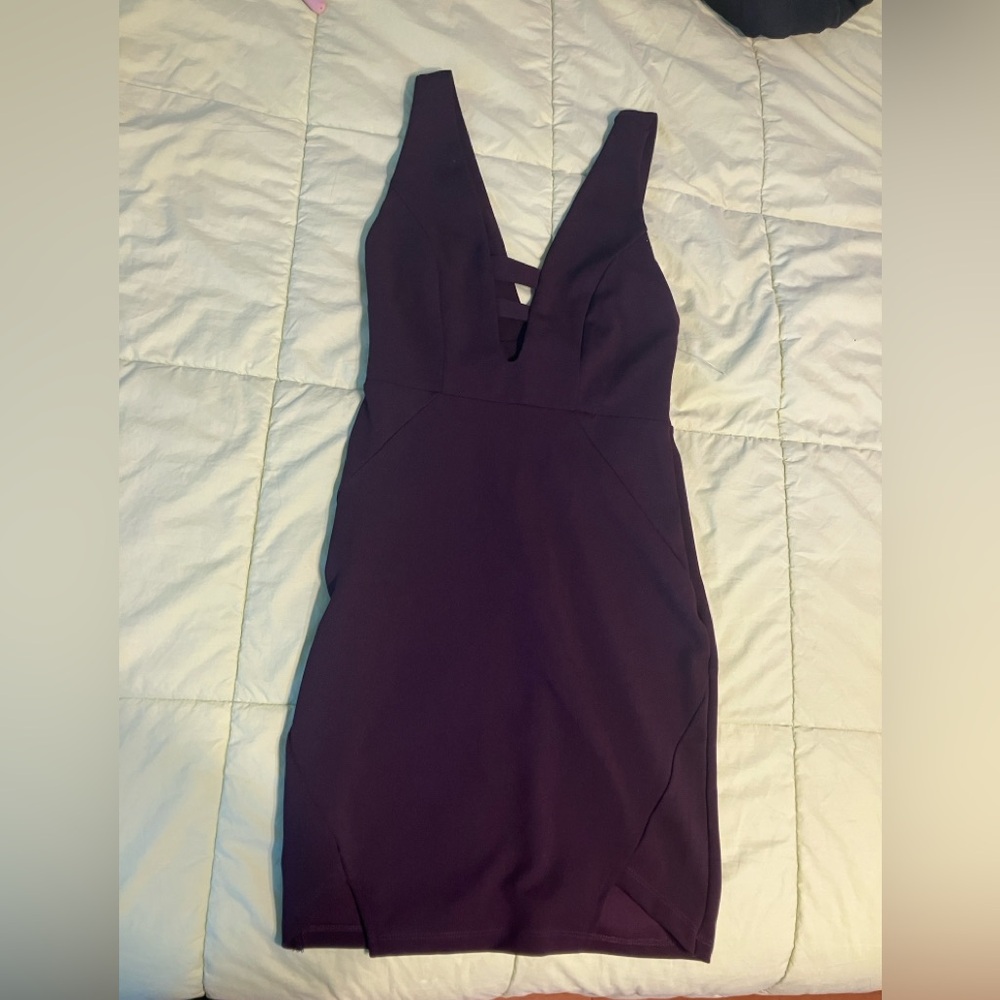 Charlotte Russe Deep Purple Backless Dress